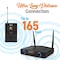 Pyle PYLECompact UHF Wireless Microphone System, Portable 1 Channel, Desktop Digital Mic, Belt-Pack PDWM1988B - alternate 11